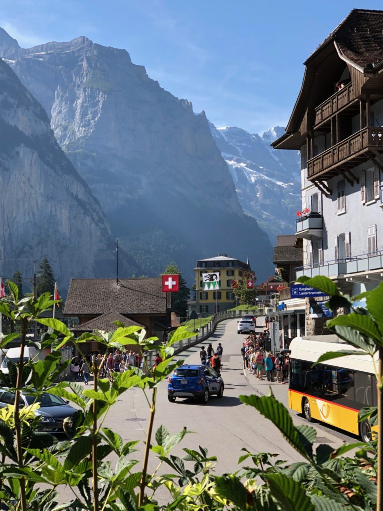 Aussicht Dorf Lauterbrunnen